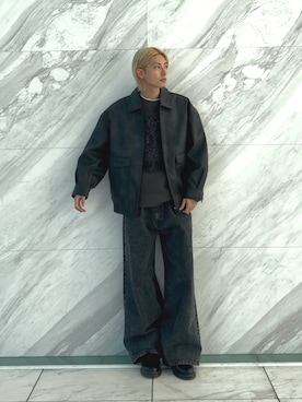 「tk.TAKEO KIKUCHI（ティーケータケオキクチ）のアイテム（ジャケット/アウター）」を使った、SSさん（メンズ・178cm）の冬コーディネート