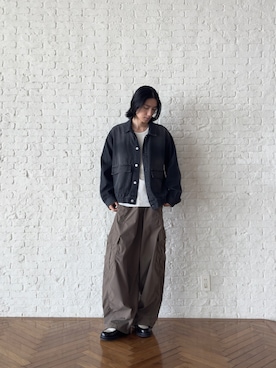 「アイテム（セットアップ）」を使った、SSさん（メンズ・178cm）の夏コーディネート