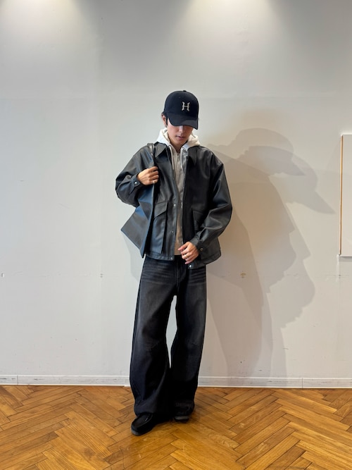 シンセティックレザーフライトジャケット（ブルゾン）｜tk.TAKEO