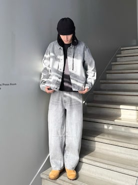 「tk.TAKEO KIKUCHI（ティーケータケオキクチ）のアイテム（ジャケット/アウター）」を使った、SSさん（メンズ・178cm）の春コーディネート
