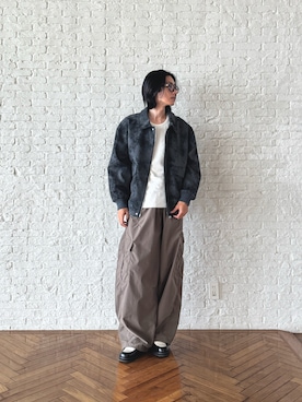 「アイテム（ブルゾン）」を使った、SSさん（メンズ・178cm）の夏コーディネート