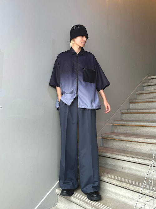 2WAY 6分袖シャツアウター