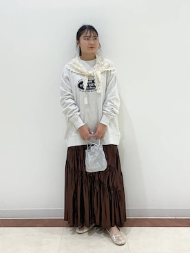 「アイテム（スウェット）」を使った、hono0427さん（レディース・151cm・20代）の秋コーディネート