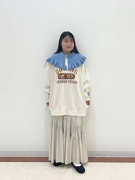 「アイテム（スウェット）」を使った、hono0427さん（レディース・151cm・20代）の秋コーディネート