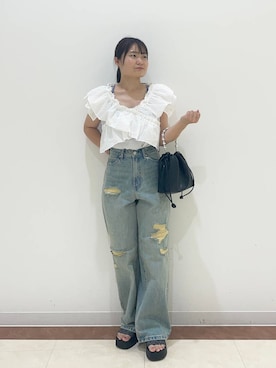 「キャミソール」｜hono0427さん（レディース・151cm）の夏コーディネート