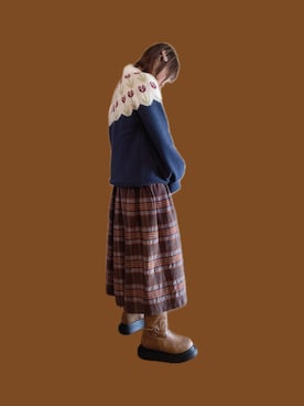 「MERLOT（メルロー）のアイテム（ニット/セーター）」を使った、Moonさん（レディース・156cm）の春コーディネート