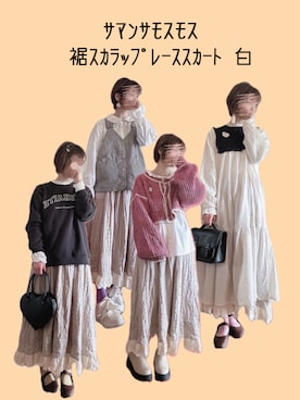 「スカラップ」｜「アイテム（スカート）」を使った、Moonさん（レディース・156cm）の夏コーディネート