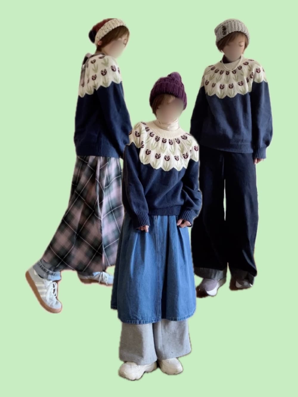 フランシュリッペ ブラックデニムスカート M franchelippeeの