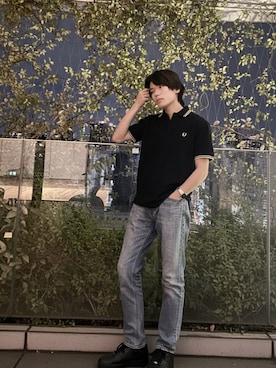 「アイテム（ポロシャツ）」を使った、kukbyさん（メンズ・172cm・20代）の秋コーディネート