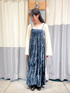 「アイテム（ワンピース/ドレス）」を使った、あかしさん（レディース・152cm・20代）の秋コーディネート