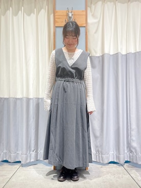 「アイテム（ワンピース/ドレス）」を使った、あかしさん（レディース・152cm・20代）の秋コーディネート