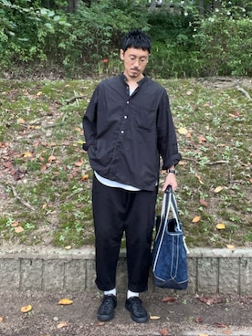 「アイテム（メガネ）」を使った、ys3859さん（メンズ・176cm）の秋コーディネート