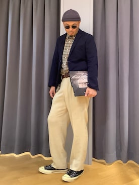 「アイテム（レッグウェア）」を使った、ebkouhokuさん（メンズ・181cm）の夏コーディネート