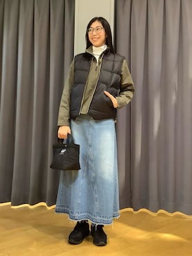 「Eddie Bauer（エディーバウアー）のアイテム」を使った、ebkouhokuさん（レディース・170cm）の秋コーディネート
