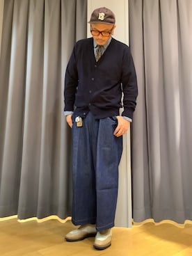 「Eddie Bauer（エディーバウアー）のアイテム（トップス）」を使った、ebkouhokuさん（メンズ・181cm）の秋コーディネート