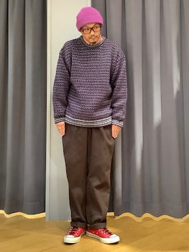 「Eddie Bauer（エディーバウアー）のアイテム（トップス）」を使った、ebkouhokuさん（メンズ・181cm）の秋コーディネート