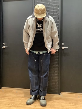 「Eddie Bauer（エディーバウアー）のアイテム」を使った、ebkouhokuさん（メンズ・181cm）の春コーディネート