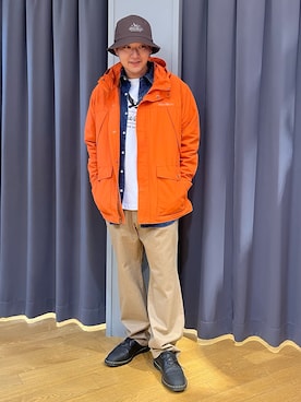 「アイテム（レッグウェア）」を使った、ebkouhokuさん（メンズ・175cm）の秋コーディネート