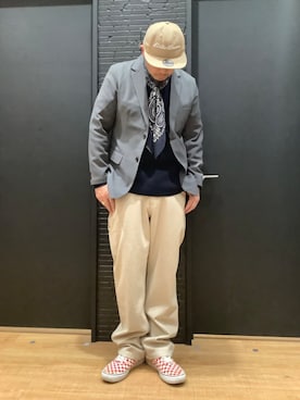 「Eddie Bauer（エディーバウアー）のアイテム」を使った、ebkouhokuさん（メンズ・181cm）の春コーディネート