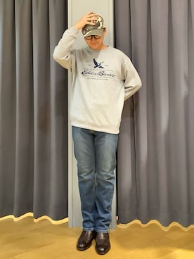 「Eddie Bauer（エディーバウアー）のアイテム」を使った、ebkouhokuさん（メンズ・175cm）の秋コーディネート