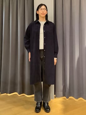 「アイテム（ワンピース/ドレス）」を使った、ebkouhokuさん（レディース・170cm）の冬コーディネート