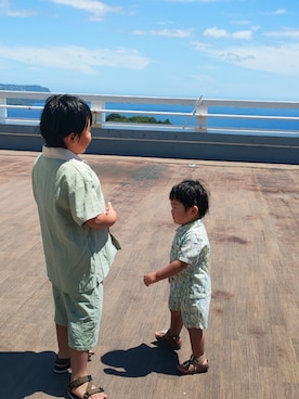 「アイテム（セットアップ）」を使った、chilltohaさん（キッズ・110cm）の夏コーディネート