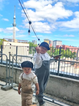「ZARA KIDSのアイテム」を使った、chilltohaさん（キッズ・120cm）の夏コーディネート