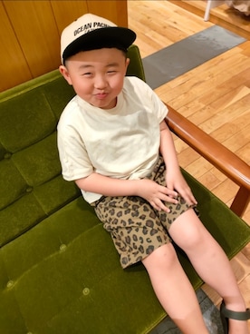 「no brand（ノーブランド）のアイテム（パンツ）」を使った、chilltohaさん（キッズ・110cm）の春コーディネート