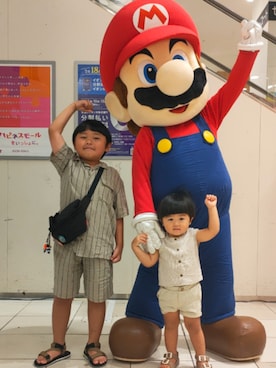 「アイテム（セットアップ）」を使った、chilltohaさん（キッズ・110cm）の夏コーディネート