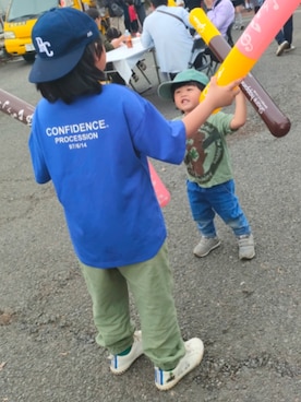 「DAISO（DAISO）のアイテム」を使った、chilltohaさん（キッズ・120cm）の春コーディネート