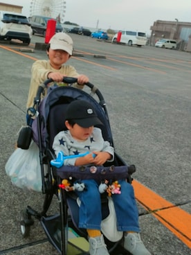 「アイテム（デニムパンツ）」を使った、chilltohaさん（キッズ・120cm）の冬コーディネート