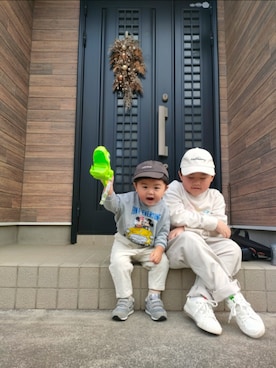 「MPS（エムピーエス）のアイテム」を使った、chilltohaさん（キッズ・120cm）の冬コーディネート