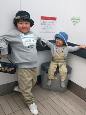 「アイテム（シューズ）」を使った、chilltohaさん（キッズ・120cm）の冬コーディネート