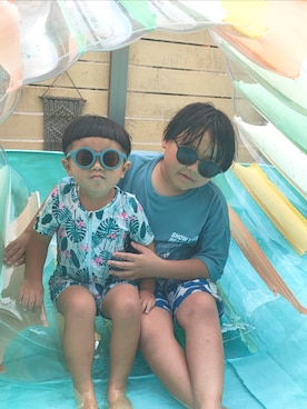 「no brand（ノーブランド）のアイテム」を使った、chilltohaさん（キッズ・120cm）の夏コーディネート