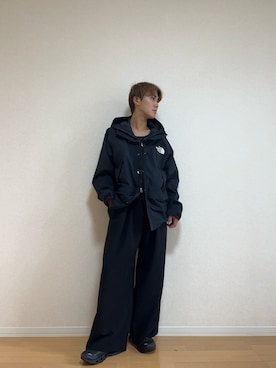 「アイテム（マウンテンパーカー）」を使った、かなたさん（メンズ・168cm）の秋コーディネート