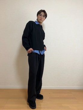 「アイテム（モカシン/デッキシューズ）」を使った、かなたさん（メンズ・168cm・20代）の秋コーディネート