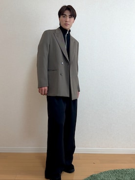 「アイテム（モカシン/デッキシューズ）」を使った、かなたさん（メンズ・168cm・20代）の秋コーディネート