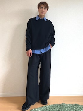 かなたさん（骨格ストレート・メンズ・168cm）の秋コーディネート