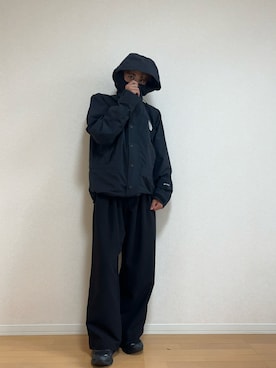 「アイテム（マウンテンパーカー）」を使った、かなたさん（メンズ・168cm）の秋コーディネート