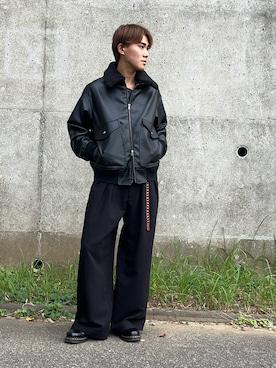 「アイテム（ドレスシューズ）」を使った、かなたさん（メンズ・168cm・20代）の秋コーディネート