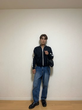 「アイテム（ブルゾン）」を使った、かなたさん（メンズ・168cm・20代）の秋コーディネート