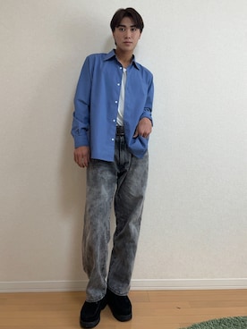 「アイテム（タンクトップ）」を使った、かなたさん（メンズ・168cm・20代）の秋コーディネート