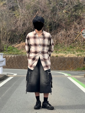 飯久一愛さん（メンズ・175cm）の春コーディネート