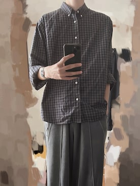 「アイテム（デジタル腕時計）」を使った、pinさん（メンズ・188cm）の秋コーディネート