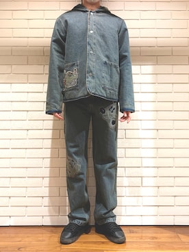 Desigual 西宮阪急 STAFFさん（メンズ・172cm）の冬コーディネート