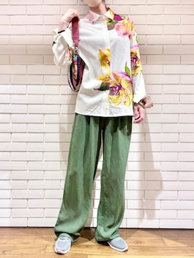 「Desigual（デシグアル）のアイテム」を使った、Desigual 西宮阪急 STAFFさん（レディース・170cm）の夏コーディネート