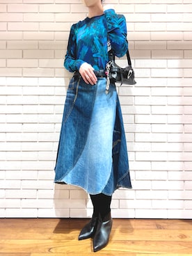 Desigual 西宮阪急 STAFFさん(レディース・170cm)の春コーディネート
