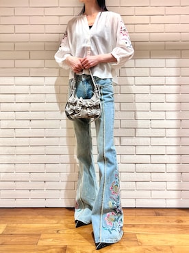 Desigual 西宮阪急 STAFFさん(レディース・170cm)の春コーディネート