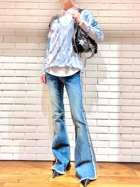 Desigual 西宮阪急 STAFFさん(レディース・170cm)の春コーディネート