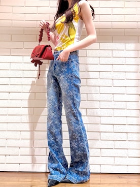 「Desigual（デシグアル）のノースリーブカットソー（Tシャツ/カットソー、その他）」を使った、Desigual 西宮阪急 STAFFさん（レディース・170cm）の春コーディネート